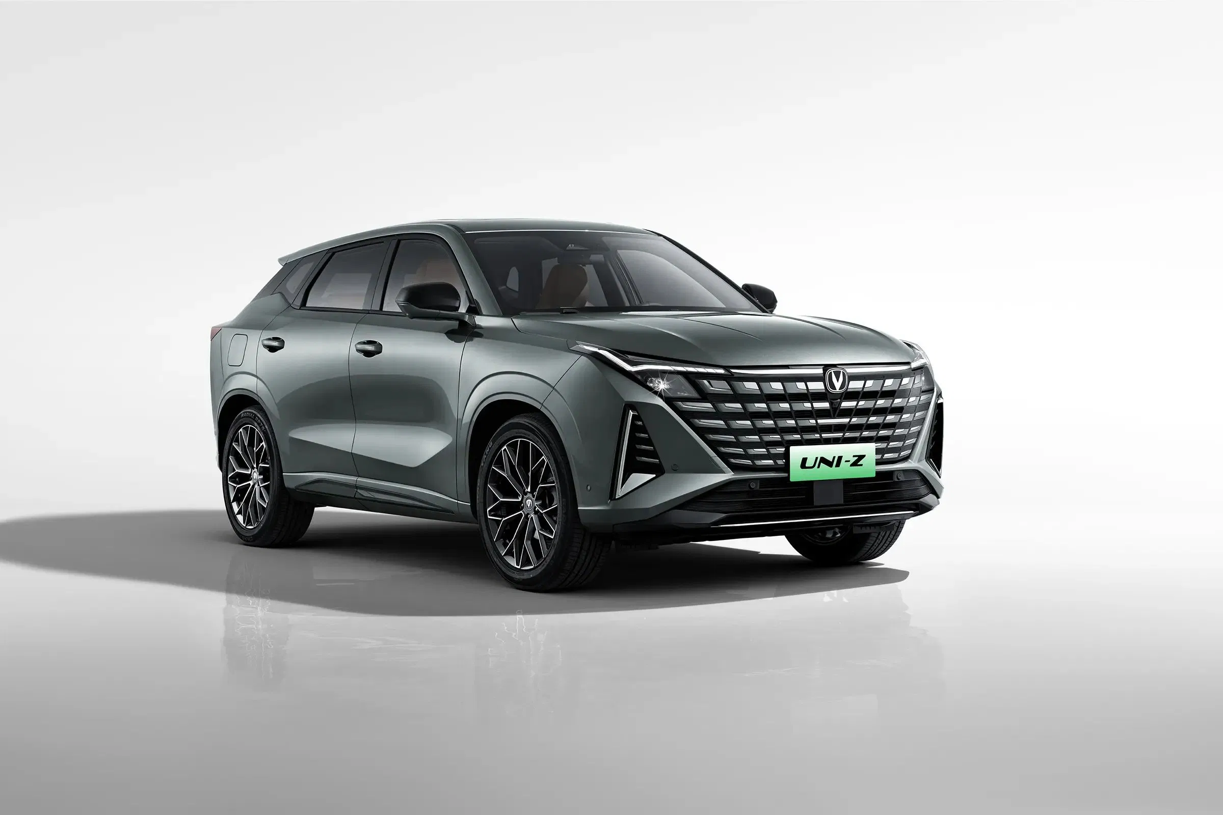 Grey Changan UNI-Z SUV on a clean white background